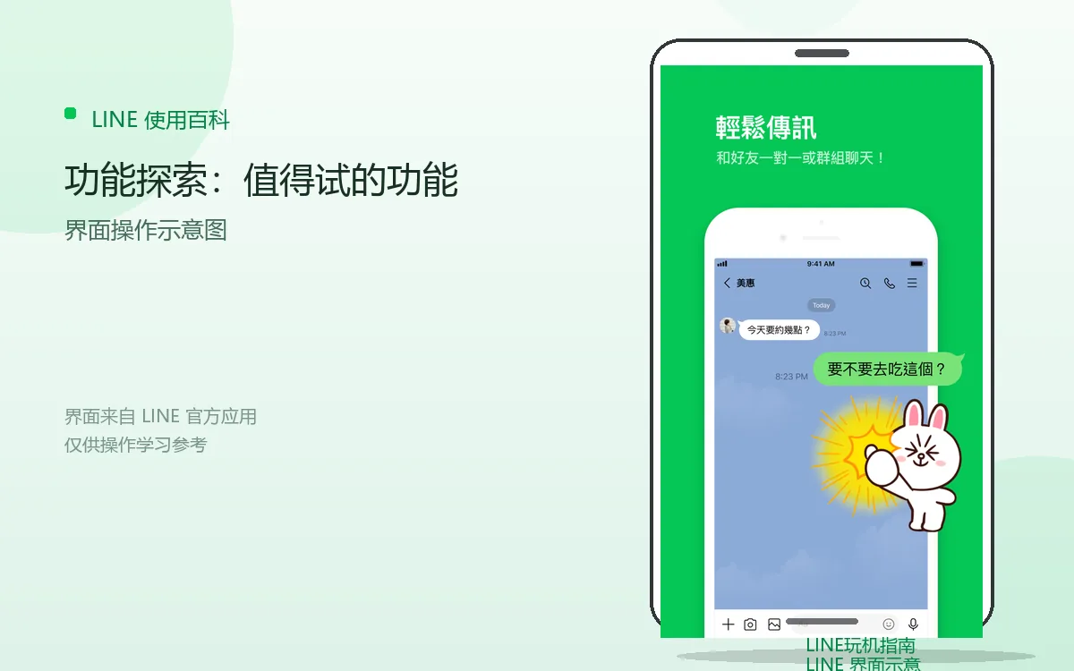 功能探索:值得试的功能界面示意图