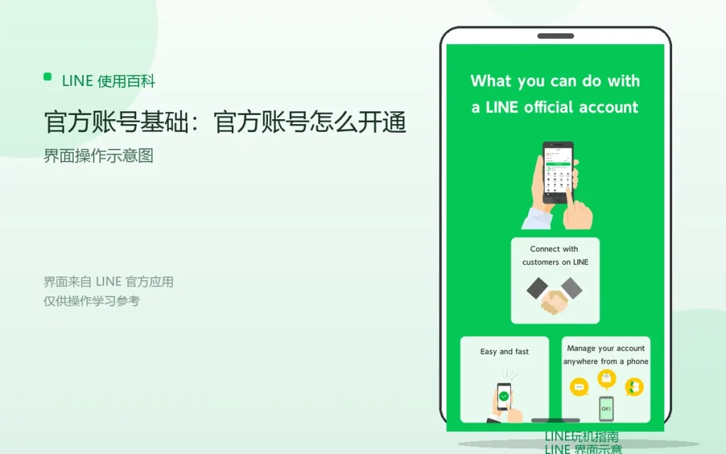 LINE官方账号基础：官方账号怎么开通配图