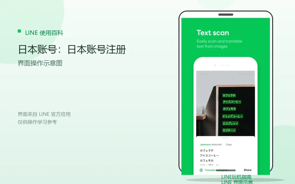LINE日本账号:日本账号注册说明配图
