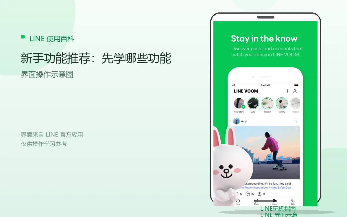 新手功能推荐：先学哪些功能界面示意图