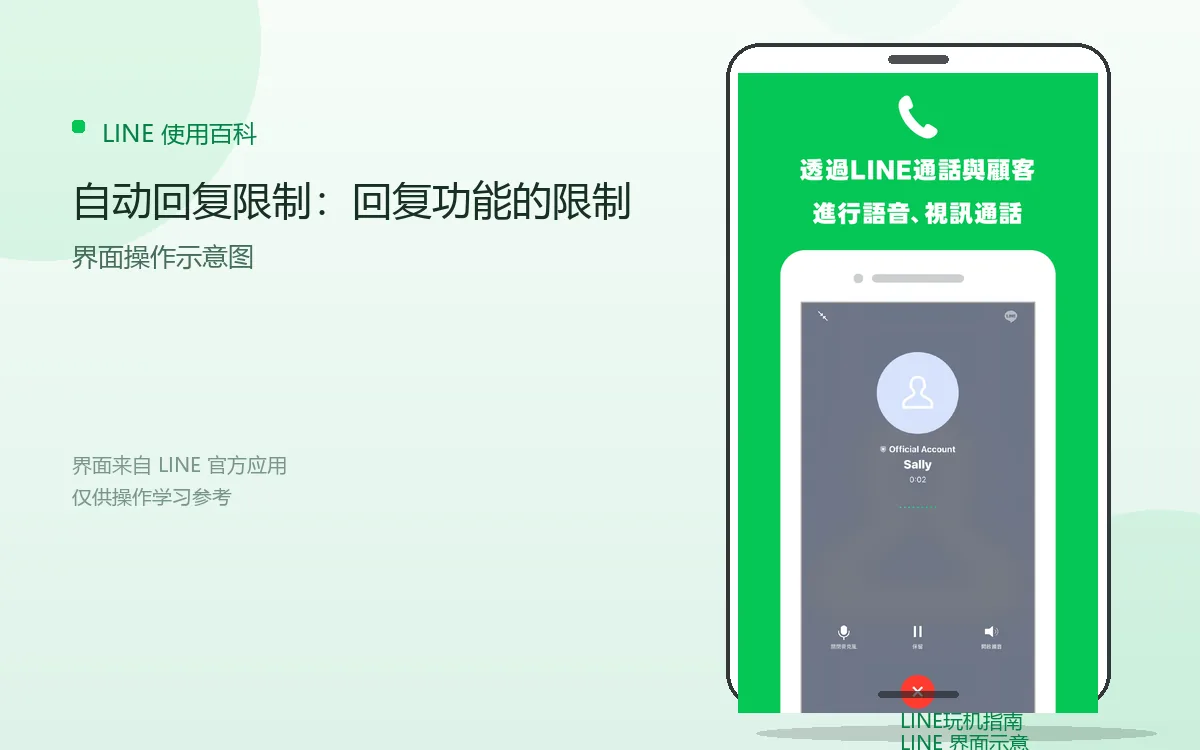自动回复限制:回复功能的限制界面示意图